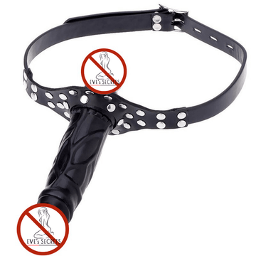 Double-Ended Dildo-Gag / Mouth Strapon / BDSM Sex Toys for Couples - EVE's SECRETS
